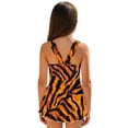 thumbnail image 2 of Xoenoiee Tiger Skin Print Girls One Piece Swimsuit Swimwear with Skirt Sleeveless Swimsuits Swim Dress Quick Dry Bathing Suits for Beach, Size 3-4 Years, 2 of 7