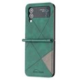 thumbnail image 2 of Feishell Samsung Z Flip 4 Men'sRetro Premium Shockproof Leather Flip Lightweight Dustproof Luxury Plain Phone Protective Cover for Samsung Galaxy Z Flip 4, Green, 2 of 8