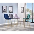 thumbnail image 2 of Best Master Preston 24" Velvet Counter Stool in Pink (Set of 2), 2 of 2