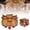 D, variant on Highland Cow Wooden Charcuterie Board, 10.6"x11" Rustic Farmhouse Serving Board Made from Natural Solid Wood with Compartments for Cheese, Meat, Fruit Snack, Mother's Gift for Women Men