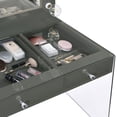 thumbnail image 5 of Afshan 3-drawer Vanity Set with Lighting Grey High Gloss, 5 of 9