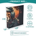 thumbnail image 5 of Lion Hoodie Earphones 3 Ring Binders 1.5 inch Hardcover File Folders with Interior Pockets A4 Size Organizer for School Office Hospital, 5 of 8
