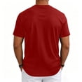 thumbnail image 7 of Mens Shirts Ultra Soft Plain Tshirts for Men Cooling Crew Neck Casual Basic Tee Shirt Undershirt Vermilion S, 7 of 7
