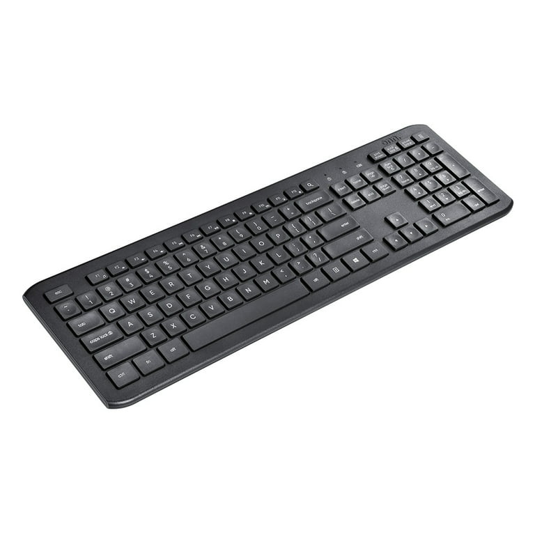 onn. Wireless Silent Full Size Keyboard, Windows & Mac Compatible, USB  Receiver, Gray