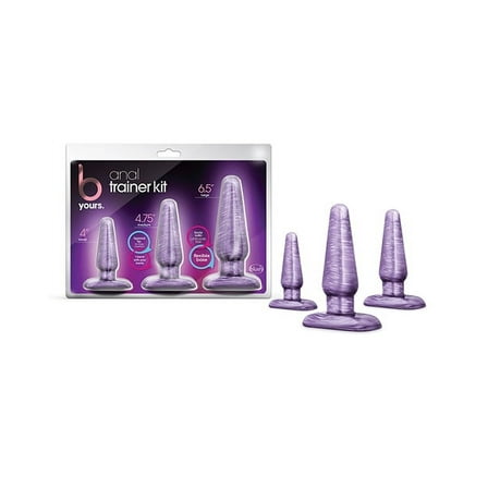 B Yours 3-Piece Anal Trainer Kit Purple Swirl