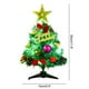 thumbnail image 3 of Árbol de Navidad de mesa de 30 cm, mini árbol de pino artificial de Navidad con luces LED y adornos, 3 of 8