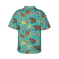 thumbnail image 3 of Haiem Cute Animals Printed Hawaiian Shirt for Men - Men’s Casual Beach Summer Shirts - Stretch Fabric with Modern Fit-X-Large, 3 of 9