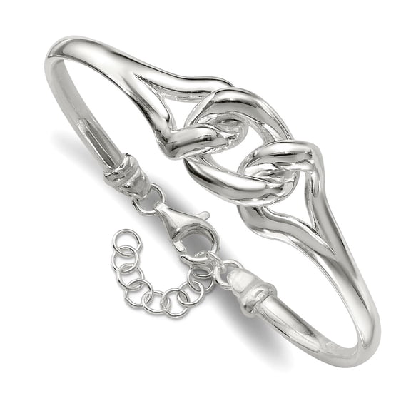 13.25mm 925 Sterling Silver With 1inch Extension Bangel Bracelet Link Bracelet for Women