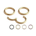 thumbnail image 2 of LNGOOR 1 Pc 16G 14G Hinged Segment Hoop Ring Stainless Steel Lip Nose Septum Piercing, 2 of 8