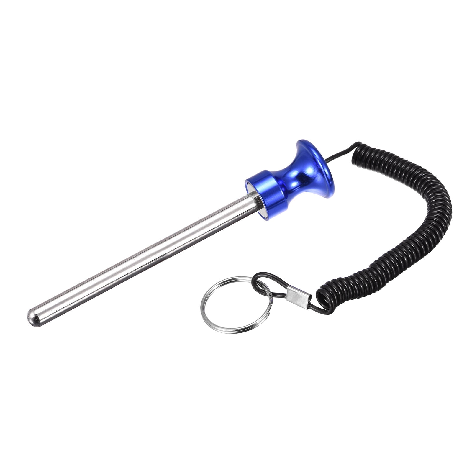 Uxcell 10mm x 105mm Weight Stack Pin with Pull Rope Magnetic Strength Training Equipment Accessories Blue