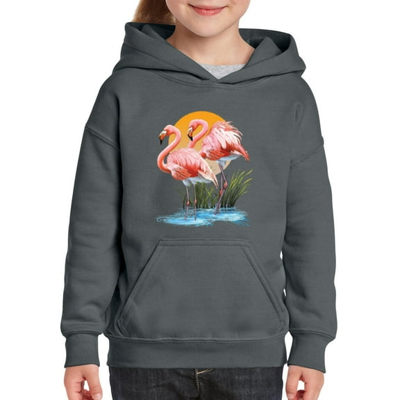 NIB - Big Girls Hoodies and Sweatshirts - Flamingo