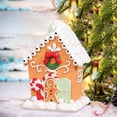 thumbnail image 3 of Christmas Gingerbread House Figurine Handmade for Home Shops Christmas Party, 3 of 5