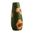 thumbnail image 2 of Flower Vases Ceramic Painted Vase Flower Arrangement Centerpieces Ceramic Jug Vase Table Vase Modern Vase for Bedroom Bookshelf Office, 2 of 8