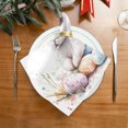 thumbnail image 2 of Satin Napkin Square 20 Inches Soft Smooth Decorative Napkins for Party Wedding Banquet and Dinner Bunny with Colorful Easter Eggs, 2 of 8