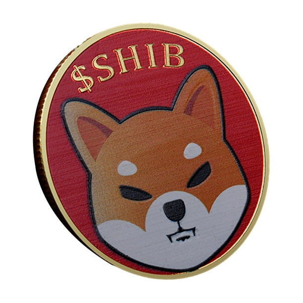 Novedad de doble cara, coleccionables de Doge, recuerdo conmemorativo de 2021 Rojo dorado