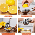 thumbnail image 4 of Exprimidor Manual De Cítricos, Exprimidor De Limón, Anticáustico, Muy Resistente, Prensa Manual De Naranjas De 7 Cm De Diámetro Para Cocina, Bar, Restaurante, 4 of 5