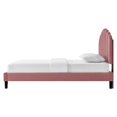 thumbnail image 3 of Platform Bed Frame, Tufted, Twin Size, Pink, Velvet, Bedroom, Modern Contemporary Boutique HB35702, 3 of 11