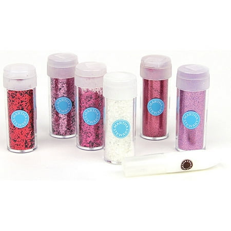 Martha Stewart Mini Valintine Glitter 6/Pkg-