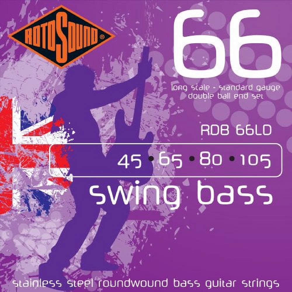 Rotosound RDB 66LD, Stainless Steel Roundwound Standard D/Ball