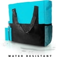 thumbnail image 2 of Shoulder Canvas Tote Bag - Water Resistant, Lightweight, Travel-Friendly (Teal), 2 of 5