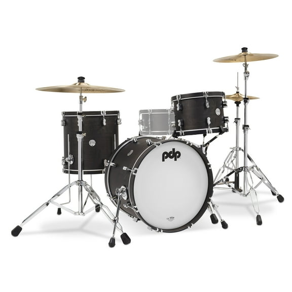 PDP PDCC2013EE 20 in. Concept Classic Series Maple Shell Pack Bass Drum, Ebony with Ebony Hoops - 3 Piece