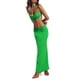 thumbnail image 5 of SAYOO Mujeres atractivas Trajes de verano Cuello halter Sin mangas Sin espalda Tops + Falda larga delgada SAYOO  Sexy, 5 of 6