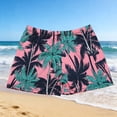 thumbnail image 2 of Amzcrzy Men's Shorts Trendy Graphic Print Hawaiian Beach Shorts Elastic Waist Quick Dry Shorts for Men Summer Casual Above Knee Mid Rise Swim Trunks Pink Free Size, 2 of 3