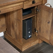 Sauder Palladia L-Shaped Computer Desk, Vintage Oak Finish