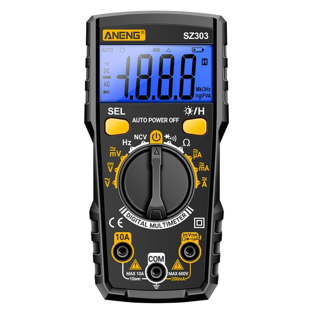 Voltmeter ANENG SZ303 Multimeter 1999 Count Digital AC/DC Voltage Current Resistance High Professional Electrical Tester Tools