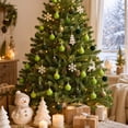 thumbnail image 2 of Hvmvliv 49 Pack Velvet Christmas Balls Flocked Tree Ornaments Plastic Hanging for Xmas Tree Holiday Decor, 2 of 8