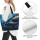 thumbnail image 3 of Easygdp 3D Realistic Shark Bolsas Tote para Mujer, Bolsos de Hombro para Viaje, Bolsos de Mano de Gran Capacidad para Compras y Trabajo, 3 of 8