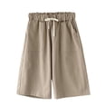 thumbnail image 1 of Pantalones cortos de mujer con bolsillos para mujer, pantalones cortos para caminar atléticos, pantalones cortos de verano, 1 of 5