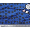 thumbnail image 3 of Soimoi Tissu en Rayonne Bleu Imprimé Fraise par Yard 42 Pouces de Large, 3 of 3
