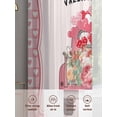 thumbnail image 6 of Pink Valentine's Day Sheer Curtains 72 Inch Length 2 Panels Set, Love Heart Roses Romantic Floral Voile Window Treatment Rod Pocket Curtains Sheers Drapes for Bedroom/Living Room/Kitchen 52"x72"x2, 6 of 7