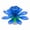 Blue, variant on Lotus Flower Musical Birthday Candle Rotating Spin Magic Cake Topper Party