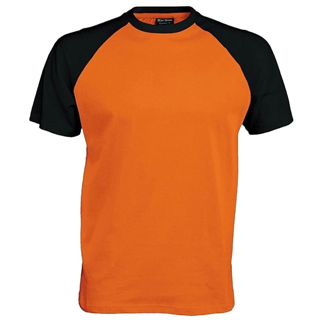 Kariban Mens Short Sleeve Baseball T-Shirt