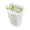 thumbnail image 6 of Sterilite Large Open Laundry Hamper, Plastic Oval Shape with Wide Opening and Carry Handles, White, 6 Pack, 6 of 9