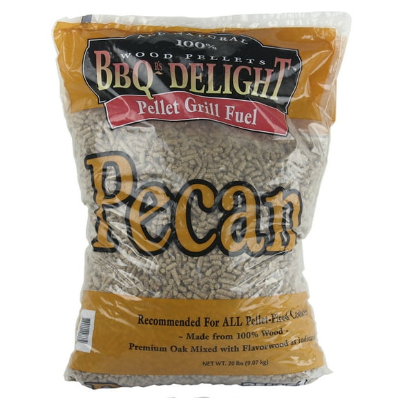BBQR's Delight Pecan Flavor BBQ Wood Pellets Grill Fuel 20 Lb Bag All Natural