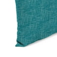 thumbnail image 3 of Jordan Manufacturing 12" x 18" Sketch Opal Teal Crosshatch Rectangular Outdoor Lumbar Throw Pillow (2 Pack), 3 of 11