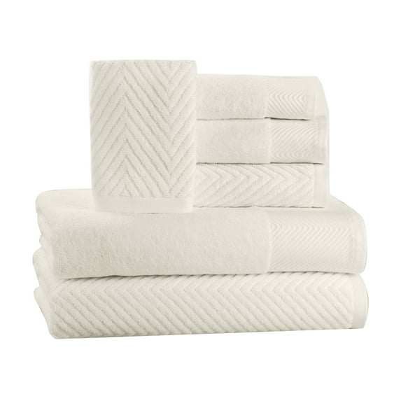 Elegance Spa 100-percent Cotton Jacquard 6-piece Towel Set