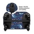 thumbnail image 4 of Xecao Party Shark Cut print Elastic Luggage Cover, with double-sided print , is perfect for travel, business, and daily use (NOT included luggage!), 4 of 9