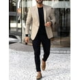 thumbnail image 3 of COOFANDY Mens One Button Casual Blazer - Sport Coat Business Suit Jacket, 3 of 6