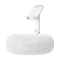 thumbnail image 2 of Klonfd Fuzzy Phone Holder With Snack Bowl Adjustable 360° Rotating Stand Fit 4'' 13'' Phone/Tablet/ Holder Stand For Bed With Soft Plus Fabric Reading, 2 of 4