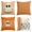 Orange, variant on Sm:)e Scary Hey Boo Cute Ghost Spooky Halloween Throw Pillow Covers, 18 x 18 Inch Set of 4, Striped