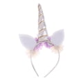 thumbnail image 3 of Fun Kids Baby Hair Band Diadema Fiesta de cumpleaños Cosplay Prop Plata 2 Yuyangstore Diadema de unicornio para niñas, 3 of 8