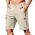 thumbnail image 2 of Mens Golf Shorts Relaxed Fit Stretch Business Casual Short Button Elastic Waist Bermuda Workout Short, S, 2 of 8