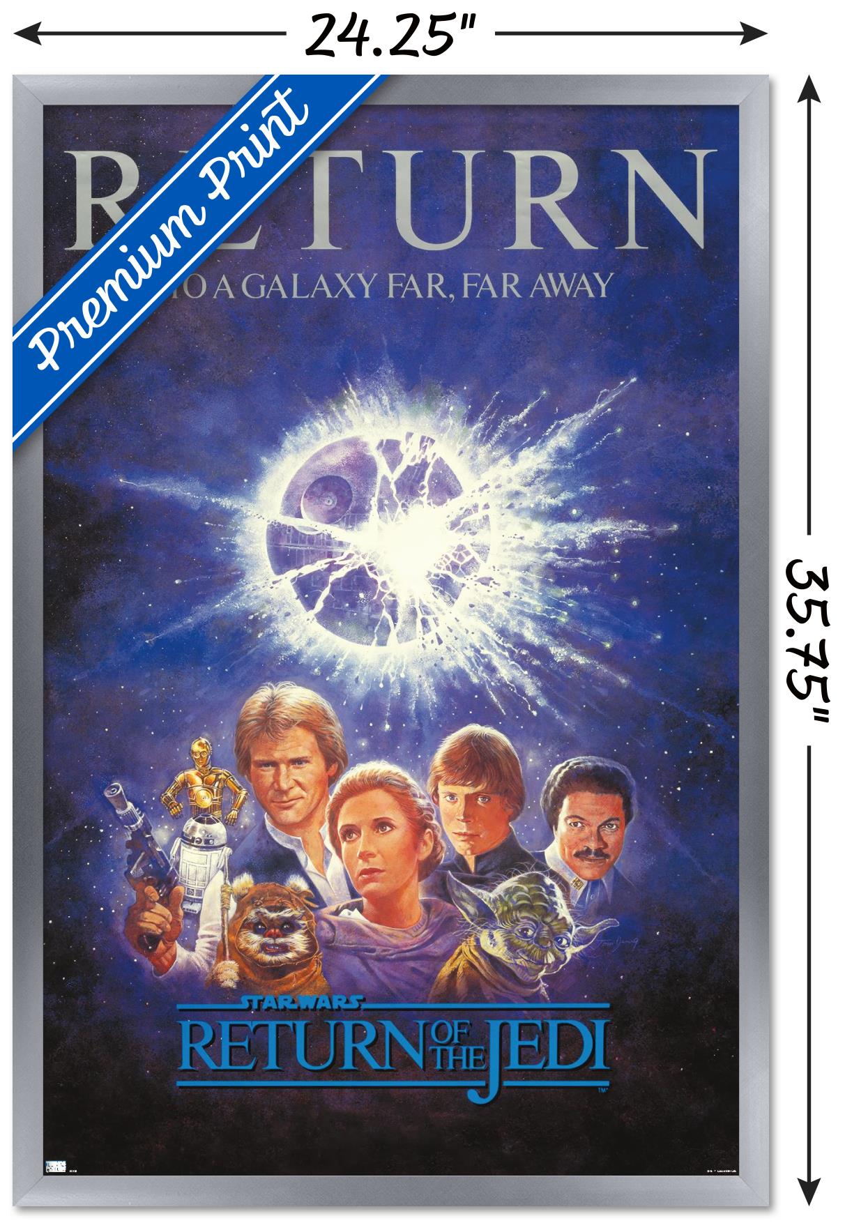 Star Wars: Return of the Jedi - Illustrated One Sheet Wall Poster, 22.375" x 34" Framed