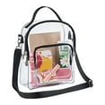 thumbnail image 7 of Yucurem Pvc Transparent Top-handle Bag Purse Large Capacity Zipper Shoulder Bag Daily Casual Bag, 7 of 7