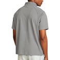 thumbnail image 5 of Domuza Mens Short Sleeve Shirts Quarter Zip Mock Neck Fitted Tshirts Loose Fit Lightweight Solid Color Athletic Golf Tees Gray 3XL, 5 of 5