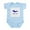 Sky Blue, variant on CafePress - Dah UP Infant Bodysuit - Baby Light Bodysuit, Size Newborn - 24 Months